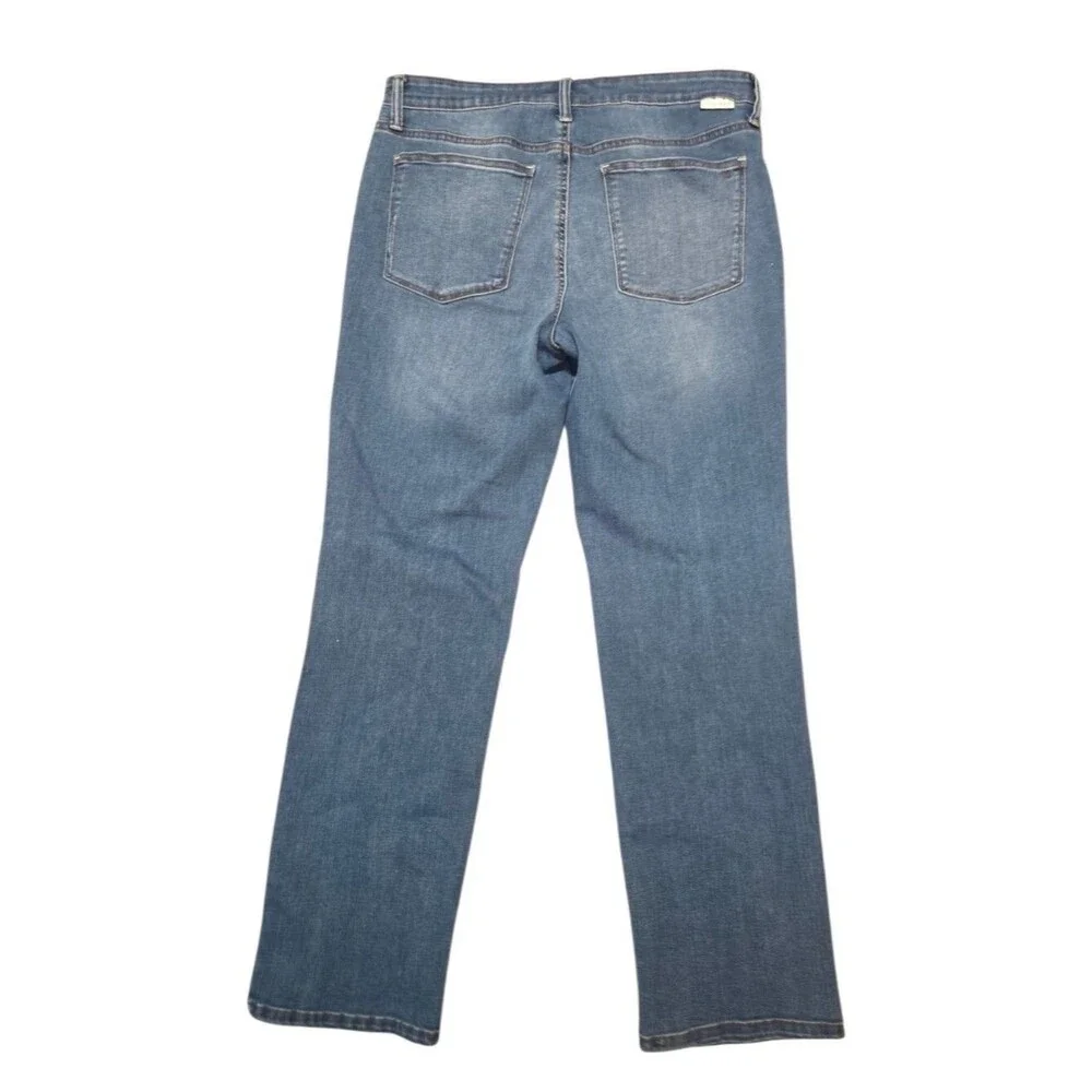 Crown & Ivy Mid Rise Straight Leg Jeans